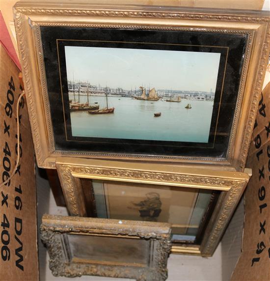 Quantity of engravings, watercolours etc(-)